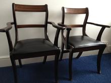 Chairs in a waiting room.