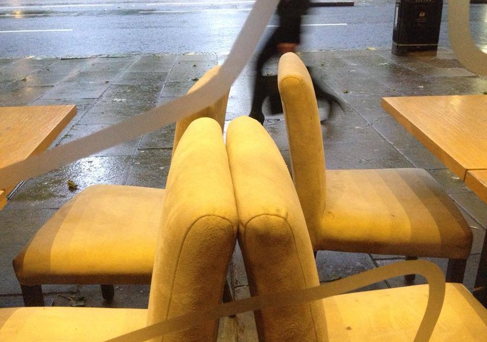 Secret seats of soggy London..