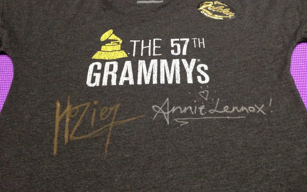 Annie Lennox and Hozier Signed Grammy’s T-Shirts to be Auctioned