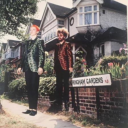 Dave and I floating above the pavement in London N8