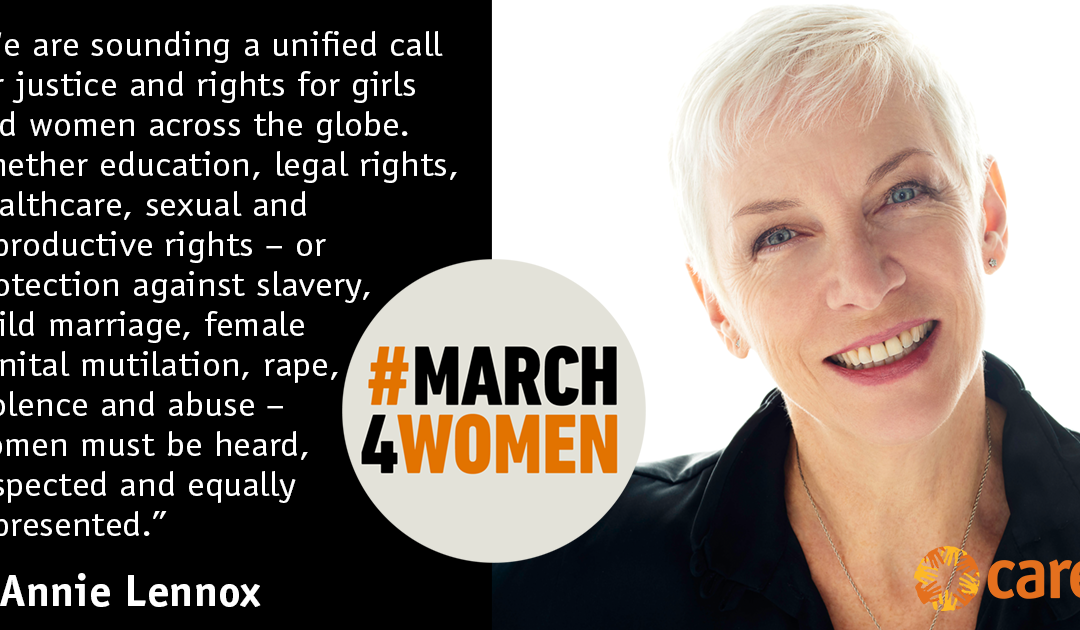 Annie Lennox To Join International Women’s Day Event CARE International’s ‘#March4Women’