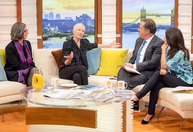 Annie Lennox and Helen Pankhurst on ITV’s Good Morning Britain