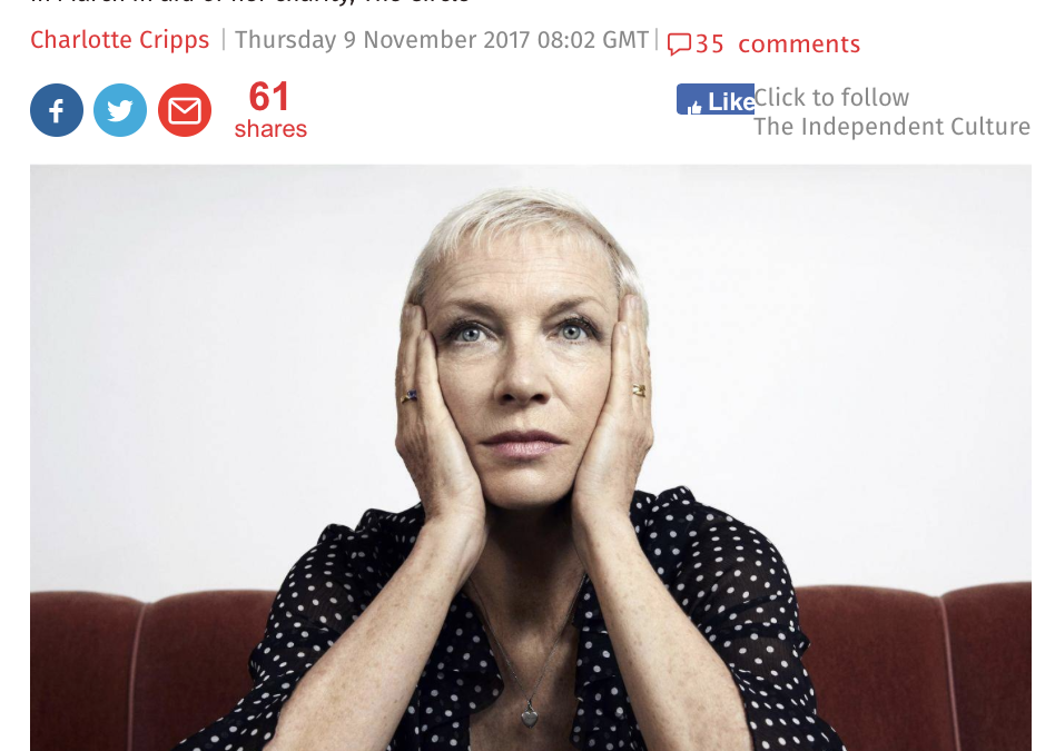 Read online – New Interview – Annie speaks to the Independent