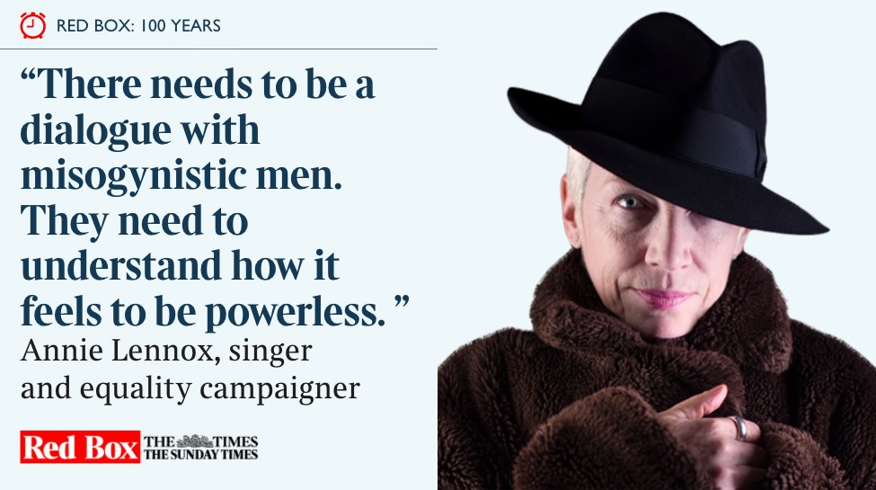 Read online – Annie Lennox In The Times #Suffrage100