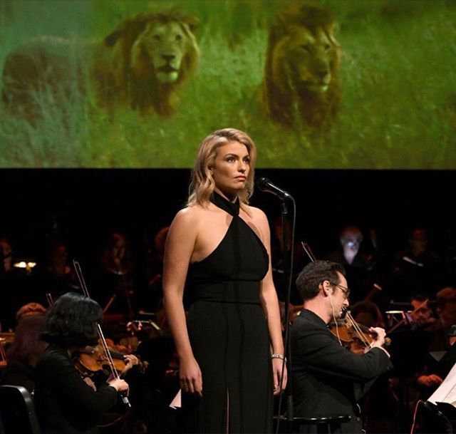 Proud of my girl – singing with a 60 piece orchestra at the live performance of the TV Series – ‘Serengeti’ ! www.lolalennox.com