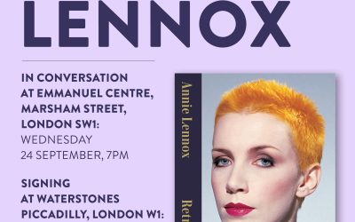 Annie Lennox book launch events announced in London